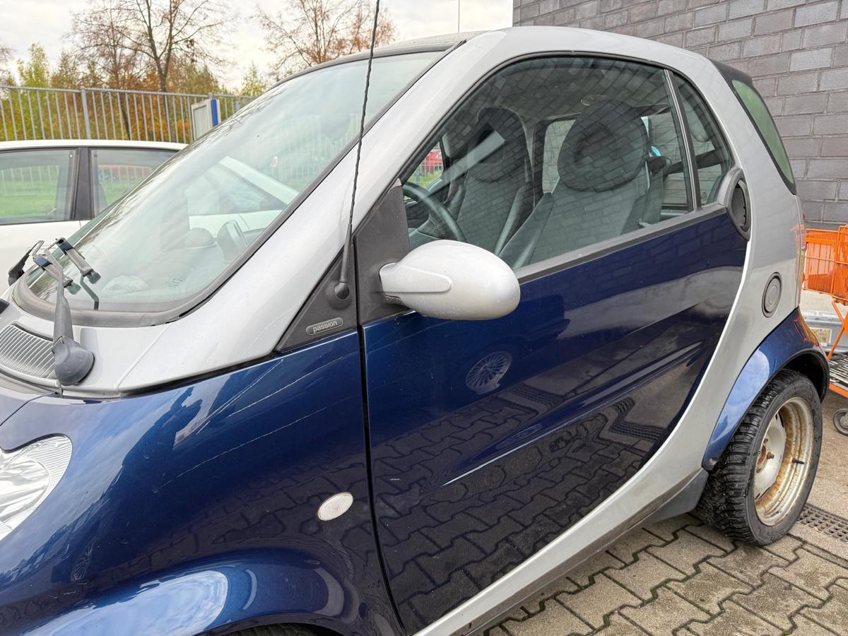 Smart ForTwo Coupe 450 original Tür links EAF Star Blue Rohbau BJ03